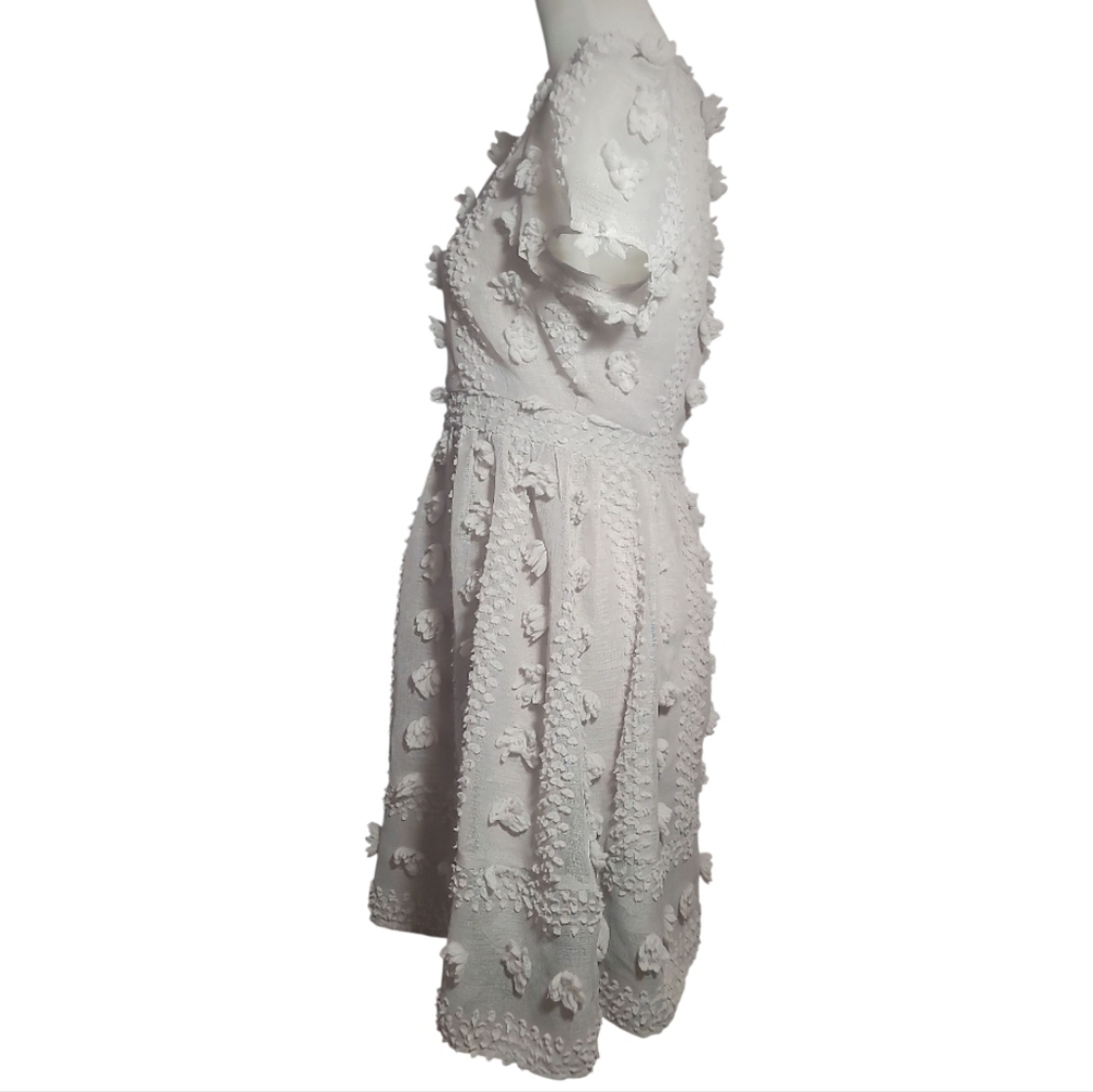 Anthropologie Sunday in Brooklyn Bonita sheer swiss dot Textured Midi Dress 8 Pt - Picture 4 of 11